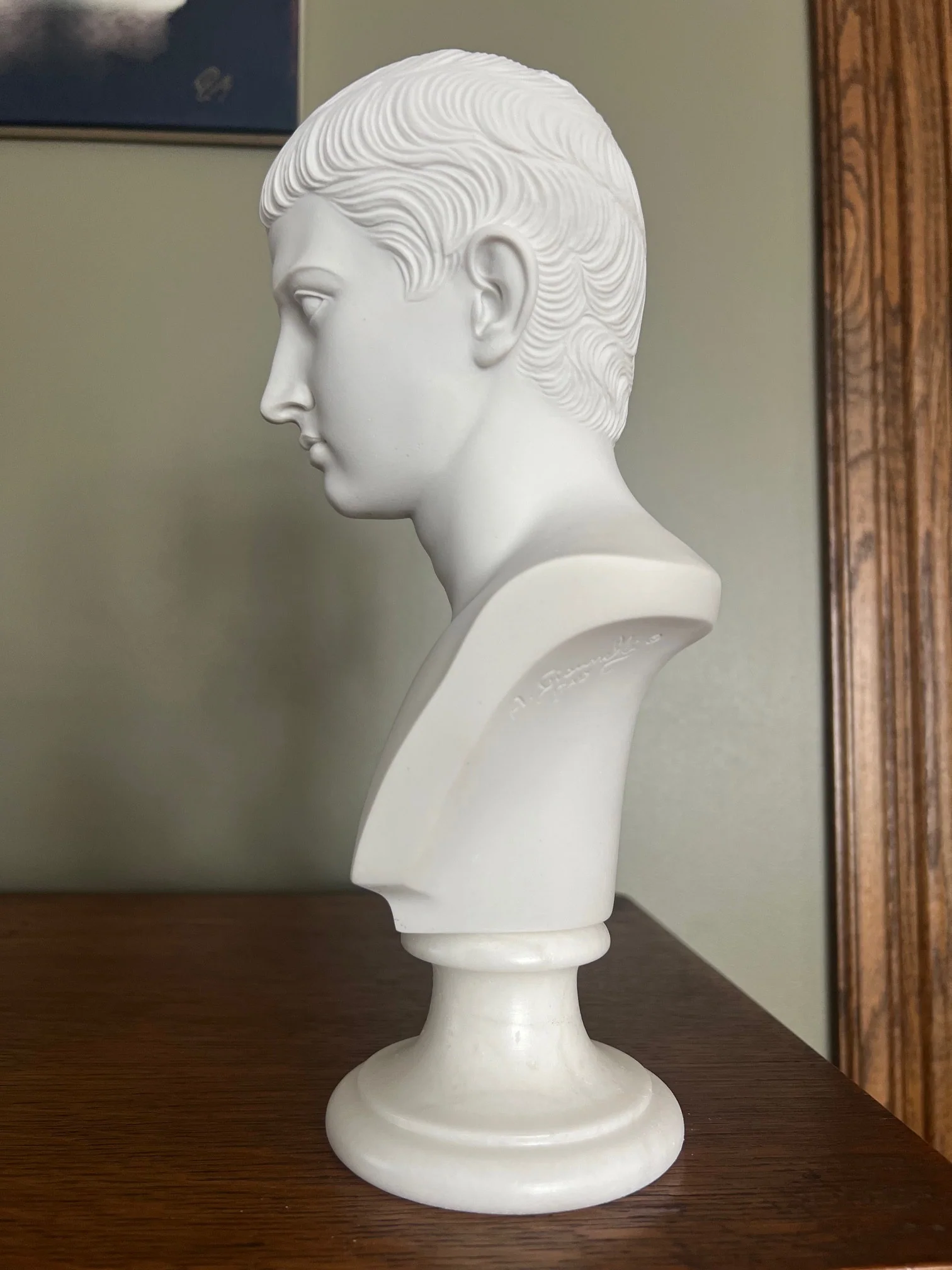 Caesar Augustus Bust 10" High - Image 3