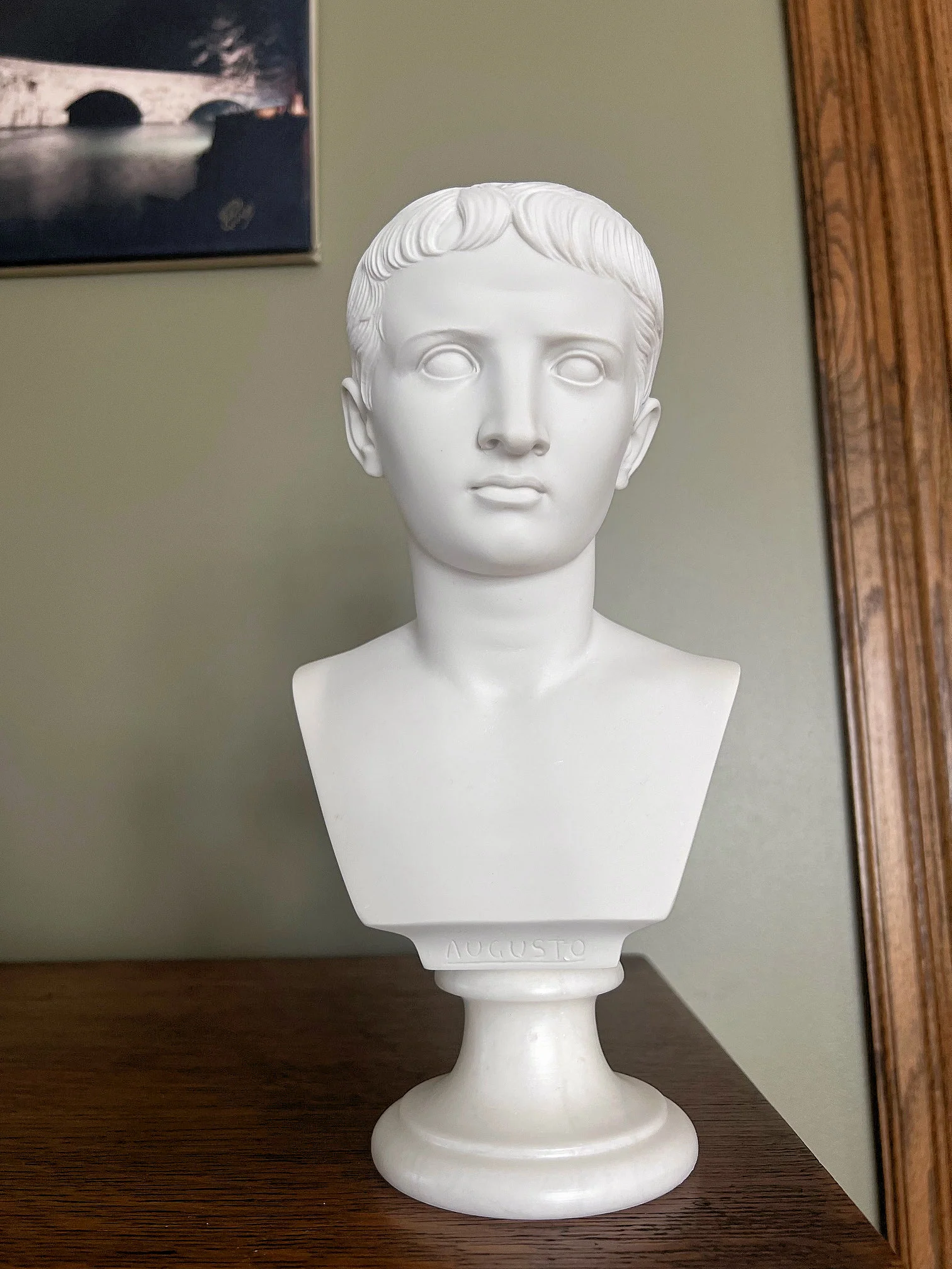 Caesar Augustus Bust 10" High - Image 4