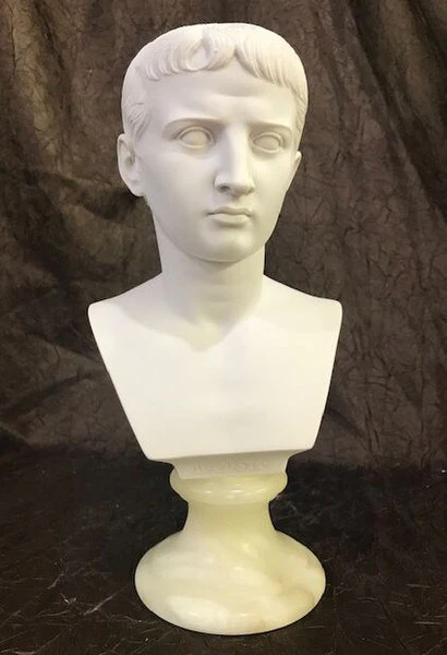 Caesar Augustus Bust 10" High - Image 9