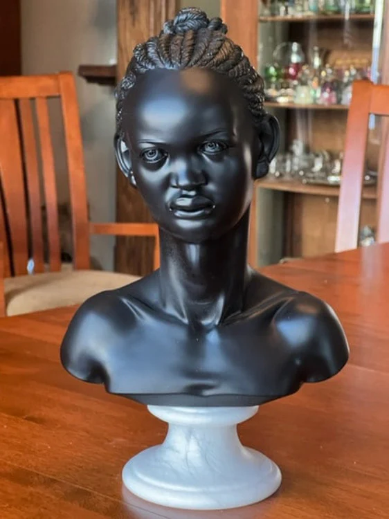 Bust: Nubia Princess Sculpture 14.5" High - Image 4